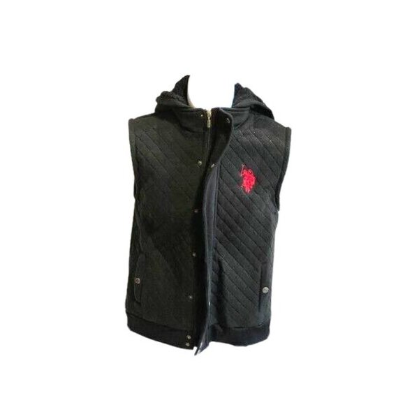 US Polo Assn. Other - U.S Polo ASSN. Kids Boys Hooded Puffer Vest Black Size Kids 10/12